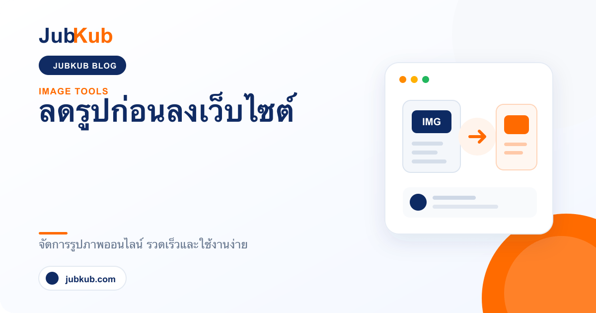 ลดรูปก่อนลงเว็บไซต์