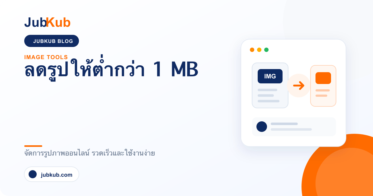 ลดขนาดรูปให้ต่ำกว่า 1 MB